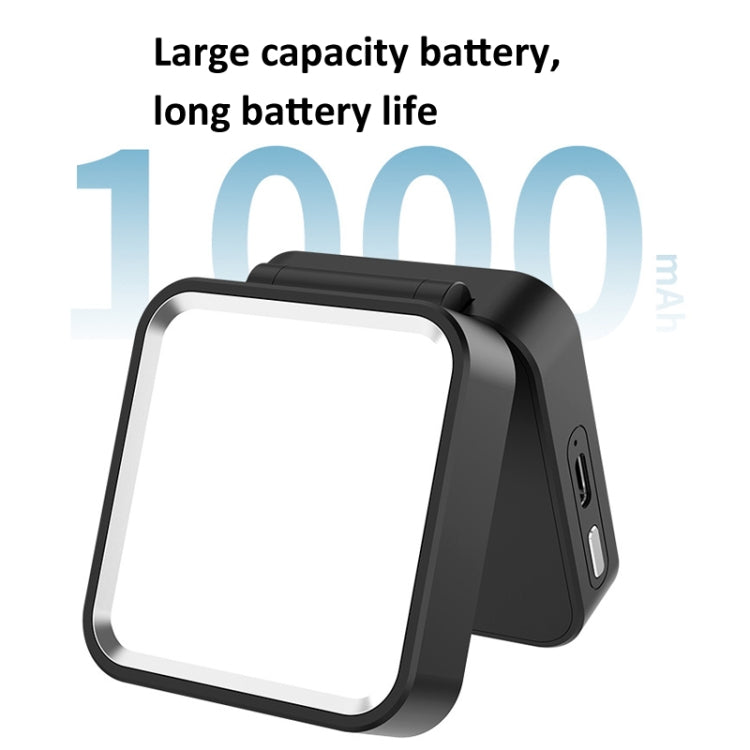 Camping Cycling Lavalier Lamp Night Fishing Light Three-Color Temperature Reading Lamp(Black) by buy2fix