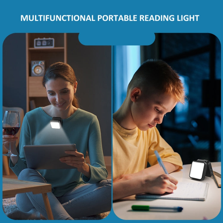 Camping Cycling Lavalier Lamp Night Fishing Light Three-Color Temperature Reading Lamp(Black) by buy2fix