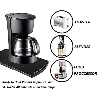 Sliding Small Countertop Appliance Tray for Coffee Makers, Blenders, Mixers - Food Disposer Parts by buy2fix | Online Shopping UK | buy2fix