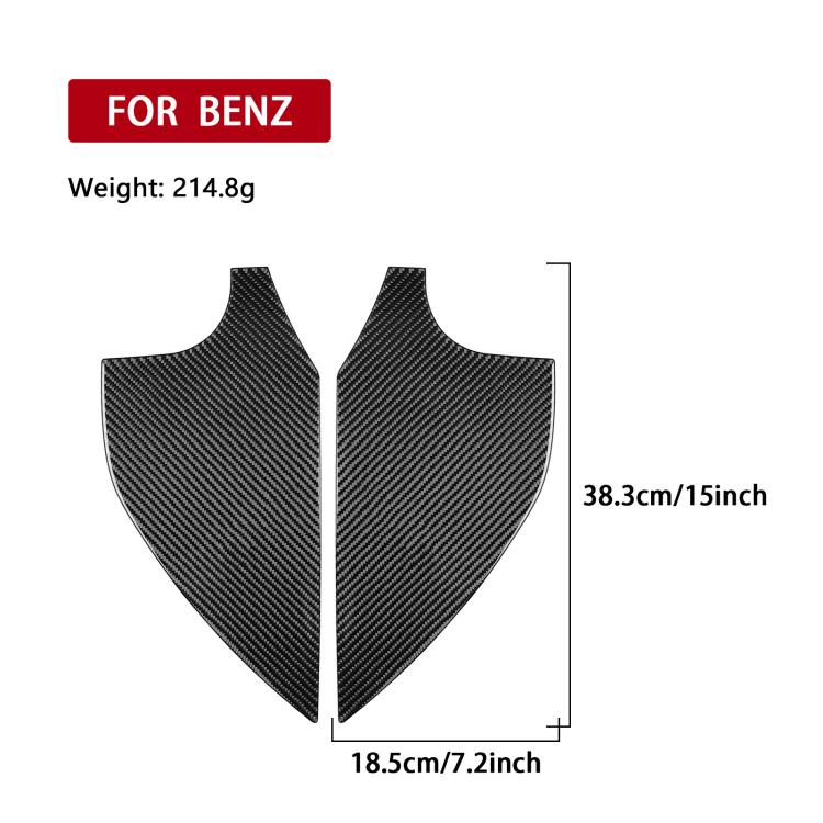 For Mercedes-Benz G-Class W463 2pcs /Set Door Slot Decorative Sticker(Black) - Car Interior Mouldings by buy2fix | Online Shopping UK | buy2fix