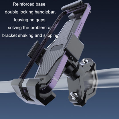 Cycling Bicycle Automatic Locking Mobile Phone Holder(Handlebars) by buy2fix