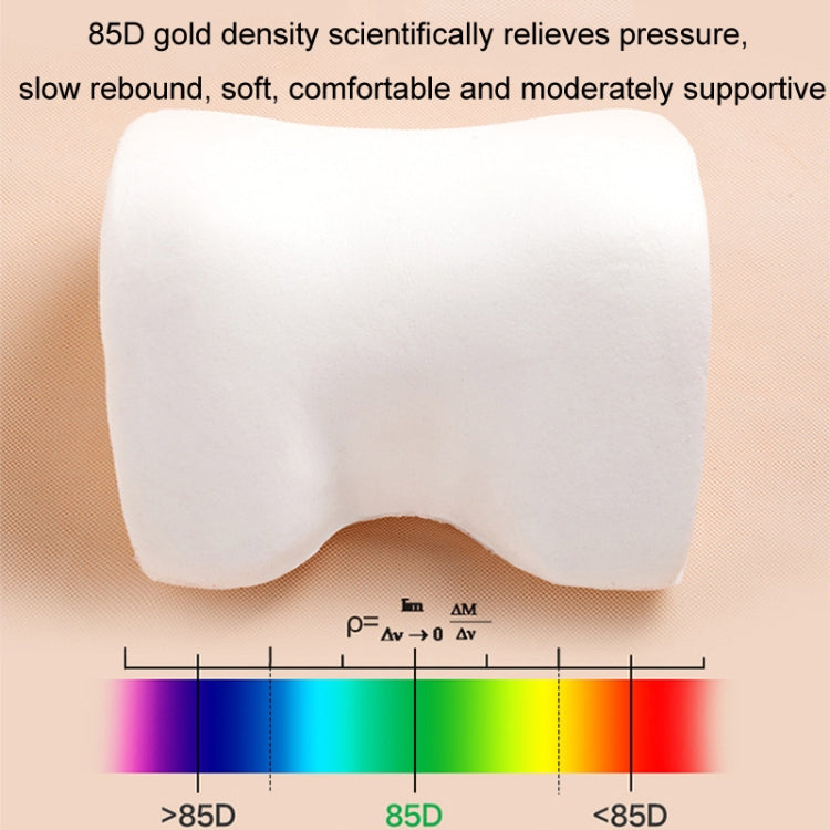 Leather Memory Foam All Season Car Seat Neck Support Cushion Headrest+Waist Pad(Beige) by buy2fix