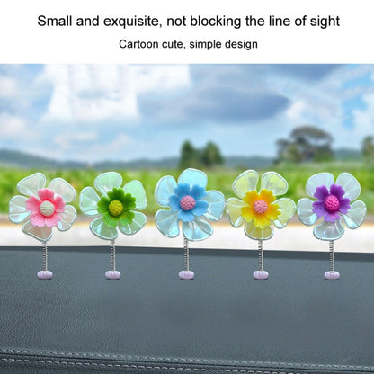 5pcs /Set Car Shaking Flower Ornament Simulated Small Flower Car Interior Decoration(Pink) by buy2fix