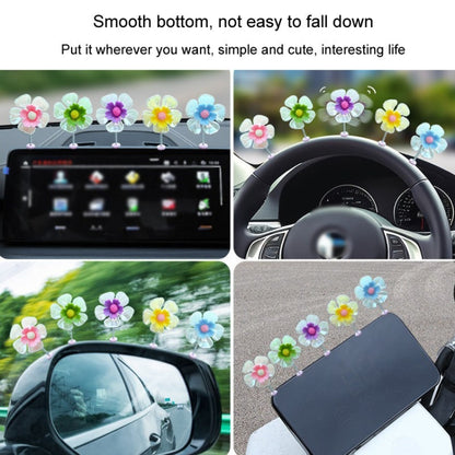 5pcs /Set Car Shaking Flower Ornament Simulated Small Flower Car Interior Decoration(Purple) by buy2fix
