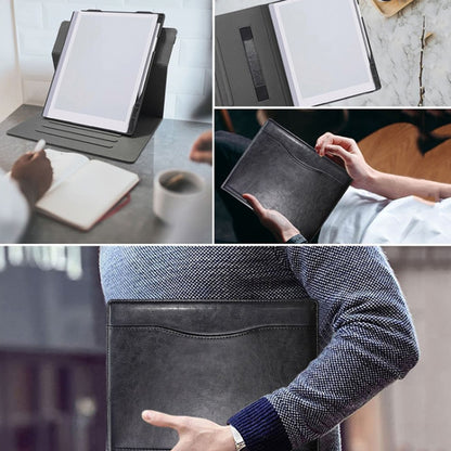 For ReMarkable 2 10.3 Inch 2020 Paper Tablet Case 360 Degree Rotating Stand Cover with Pencil Holder(Brown) - Others by buy2fix | Online Shopping UK | buy2fix