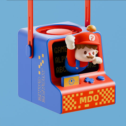 Cartoon Game Console Shape USB Charging Portable Bladeless Halter Fan(Water Pipe) by buy2fix