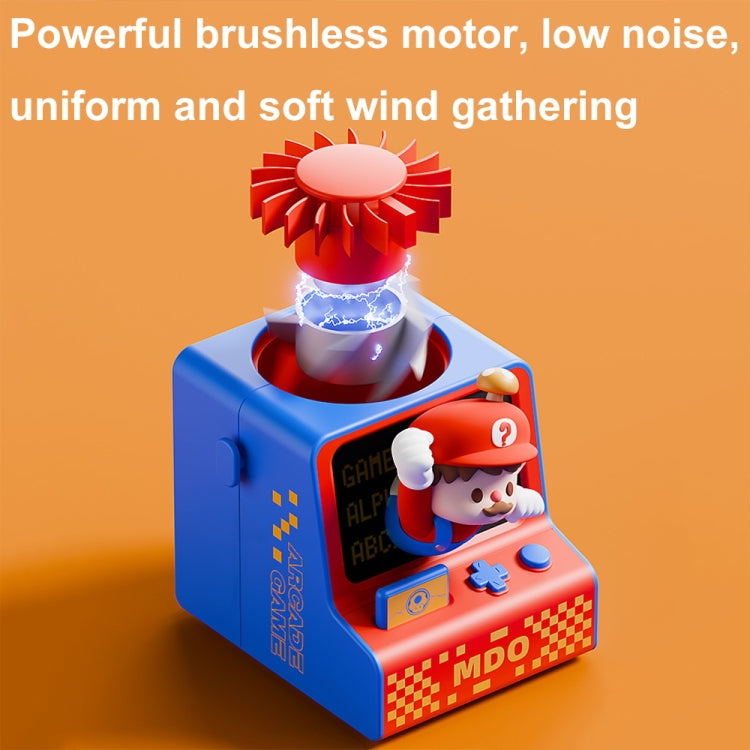 Cartoon Game Console Shape USB Charging Portable Bladeless Halter Fan(Beat Gophers) by buy2fix