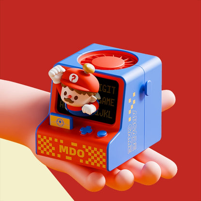 Cartoon Game Console Shape USB Charging Portable Bladeless Halter Fan(Beat Gophers) by buy2fix