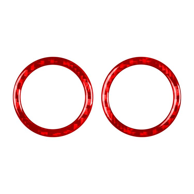 For Mercedes-Benz G-Class W463 2pcs /Set Rear Door Speaker Ring Sticker(Red) - Car Interior Mouldings by buy2fix | Online Shopping UK | buy2fix