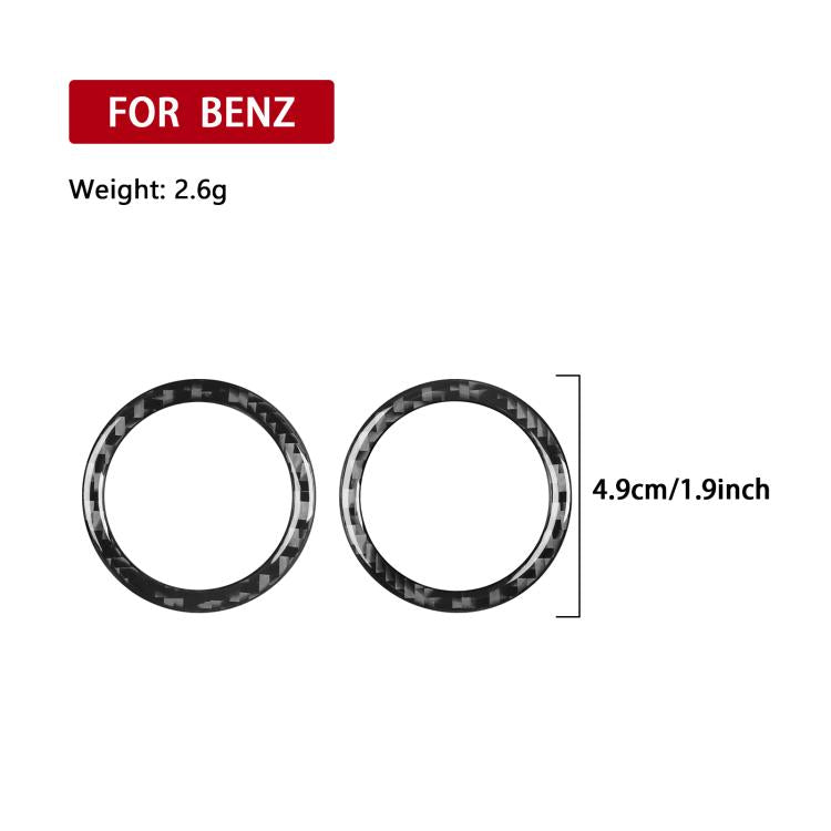 For Mercedes-Benz G-Class W463 2pcs /Set Rear Door Speaker Ring Sticker(Black) - Car Interior Mouldings by buy2fix | Online Shopping UK | buy2fix
