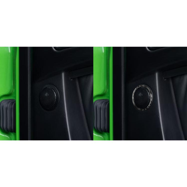 For Mercedes-Benz G-Class W463 2pcs /Set Rear Door Speaker Ring Sticker(Black) - Car Interior Mouldings by buy2fix | Online Shopping UK | buy2fix