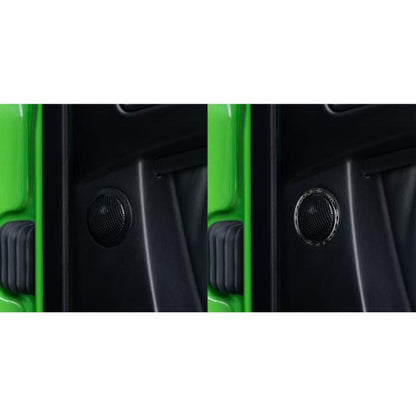 For Mercedes-Benz G-Class W463 2pcs /Set Rear Door Speaker Ring Sticker(Black) - Car Interior Mouldings by buy2fix | Online Shopping UK | buy2fix