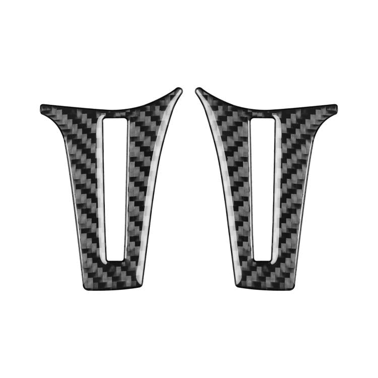 For Mercedes-Benz G-Class W463 2pcs /Set Steering Wheel Sticker(Black) - Car Interior Mouldings by buy2fix | Online Shopping UK | buy2fix