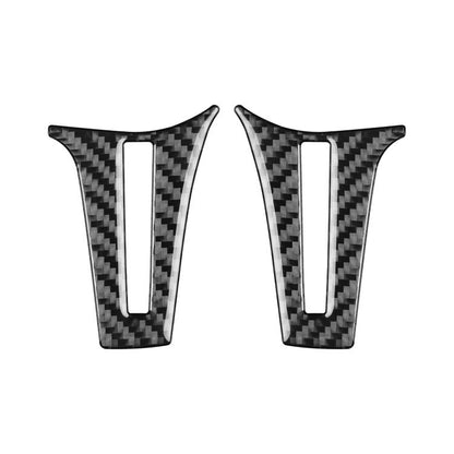For Mercedes-Benz G-Class W463 2pcs /Set Steering Wheel Sticker(Black) - Car Interior Mouldings by buy2fix | Online Shopping UK | buy2fix