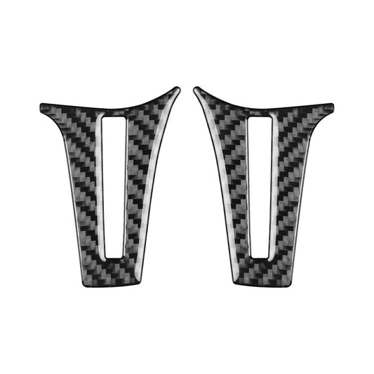 For Mercedes-Benz G-Class W463 2pcs /Set Steering Wheel Sticker(Black) - Car Interior Mouldings by buy2fix | Online Shopping UK | buy2fix