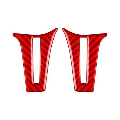 For Mercedes-Benz G-Class W463 2pcs /Set Steering Wheel Sticker(Red) - Car Interior Mouldings by buy2fix | Online Shopping UK | buy2fix