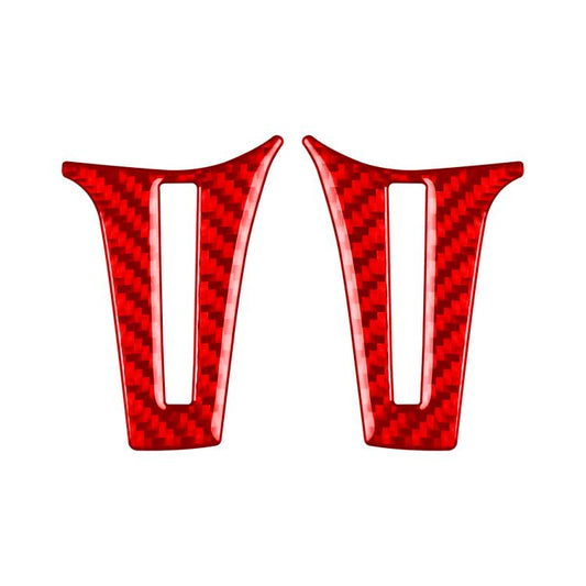 For Mercedes-Benz G-Class W463 2pcs /Set Steering Wheel Sticker(Red) - Car Interior Mouldings by buy2fix | Online Shopping UK | buy2fix