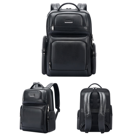 Bopai 61-123291 Large-capacity First-layer Cowhide Laptop Backpack with USB+Type-C Port, Color: Falling - Backpack by Bopai | Online Shopping UK | buy2fix