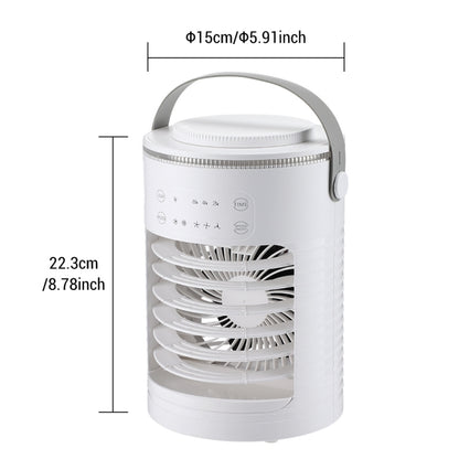 CF-516 USB Home Timed Desktop RGB Light Adjustable Spray Humidification Cooler Fan(White) by buy2fix