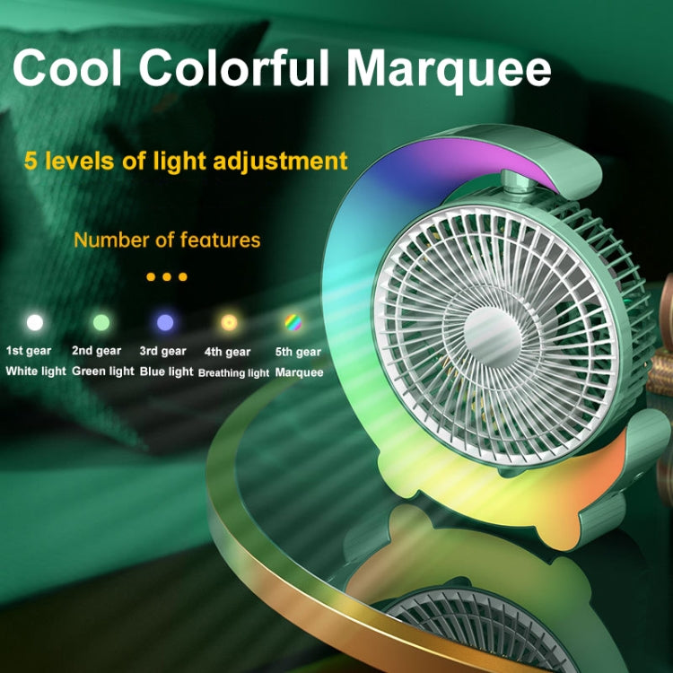 F11 USB Charging Cool Marquee Desktop Portable Fan(Mint Green) by buy2fix