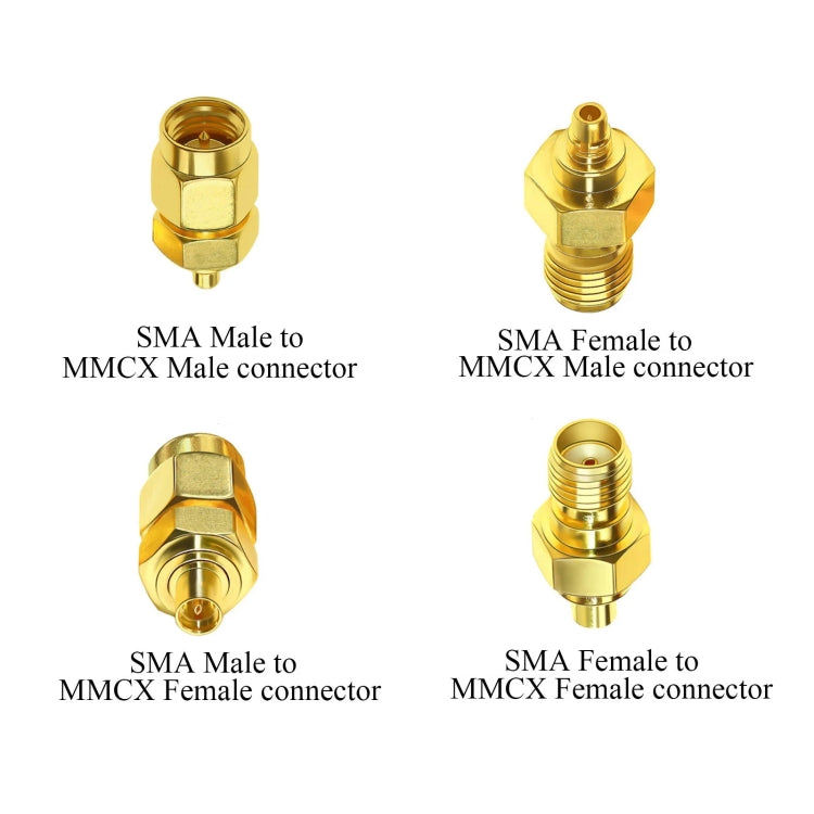 SAM Female To MMCX Male Coaxial Adapter Kit Brass Coaxial Connector RF Antenna Adapter by buy2fix