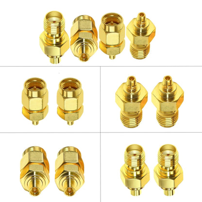 SAM Female To MMCX Male Coaxial Adapter Kit Brass Coaxial Connector RF Antenna Adapter by buy2fix