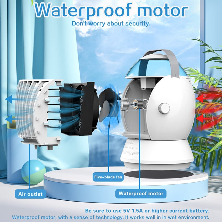 CF-009 USB Touch Spray Humidification Air Conditioning Fan Desktop Office Air Cooler(White) by buy2fix