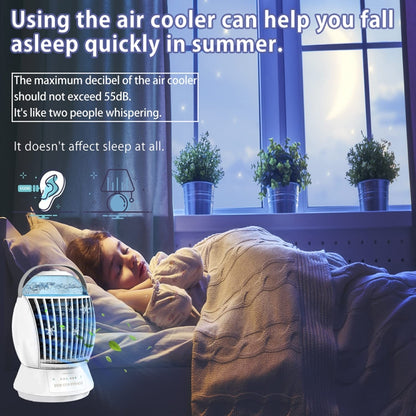 CF-009 USB Touch Spray Humidification Air Conditioning Fan Desktop Office Air Cooler(White) by buy2fix