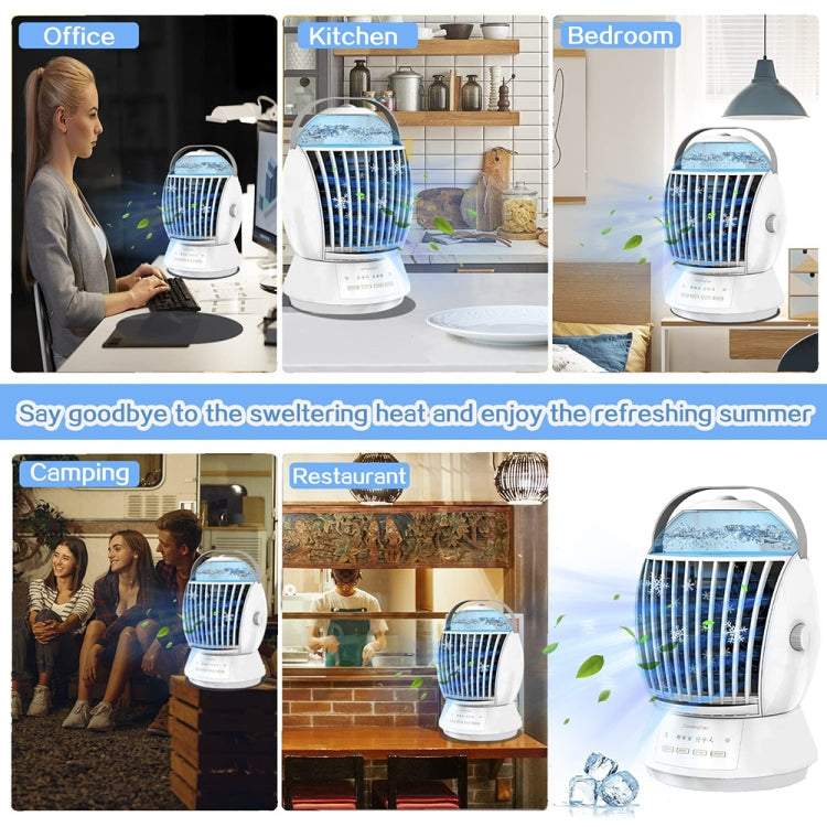 CF-009 USB Touch Spray Humidification Air Conditioning Fan Desktop Office Air Cooler(White) by buy2fix