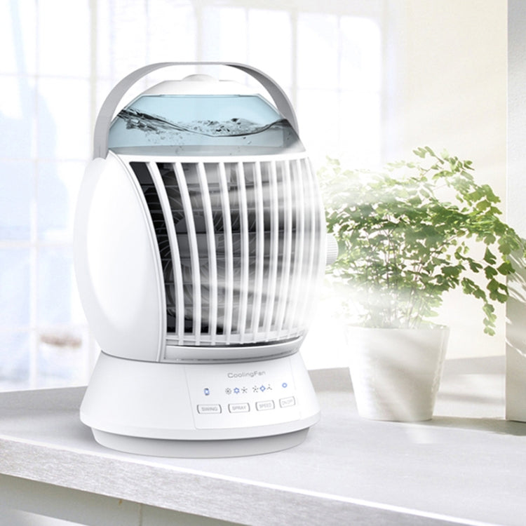 CF-009 USB Touch Spray Humidification Air Conditioning Fan Desktop Office Air Cooler(White) by buy2fix