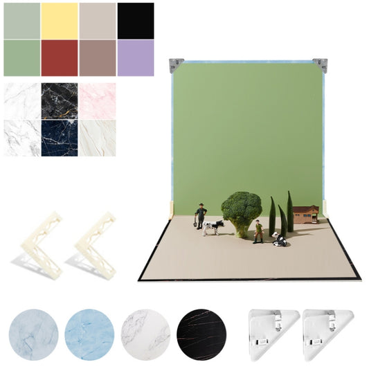 2pcs 60cm Double-Sided Background Board + 7pcs Backdrop Paper Photography Props Set, Spec: Set 7 by buy2fix