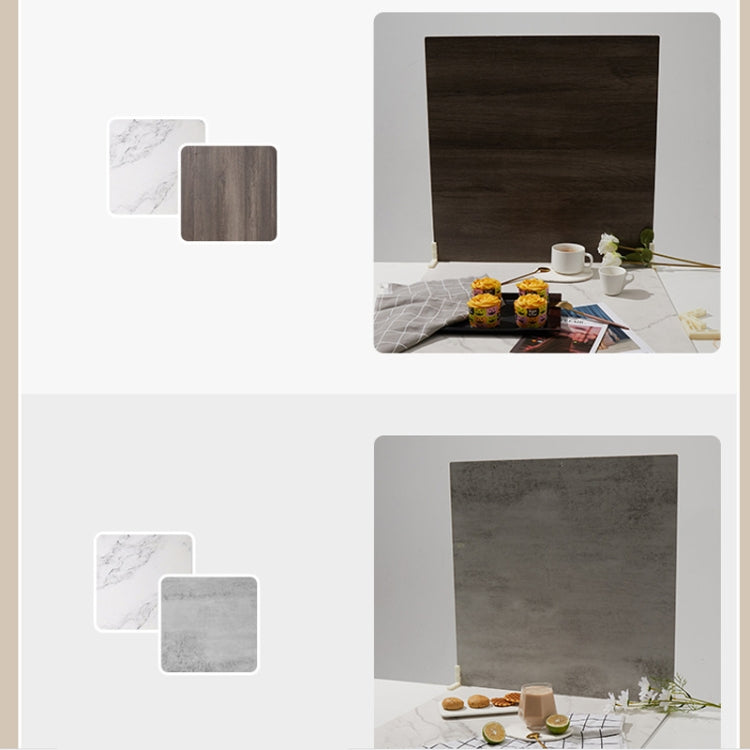 2pcs 60cm Double-Sided Background Board + 7pcs Backdrop Paper Photography Props Set, Spec: Set 6 by buy2fix