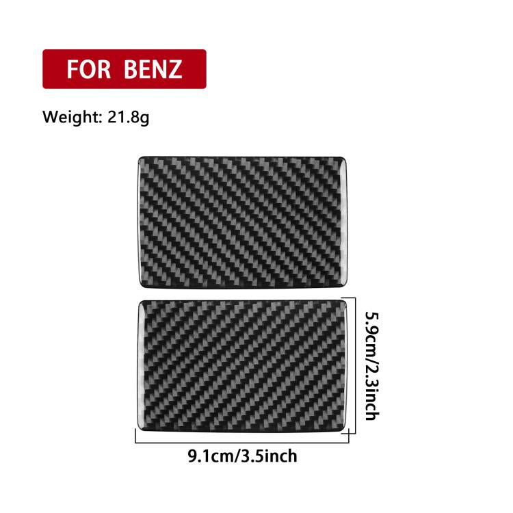 For Mercedes-Benz G-Class W463 2pcs /Set Rear Door Ashtray Sticker(Red) - Car Interior Mouldings by buy2fix | Online Shopping UK | buy2fix