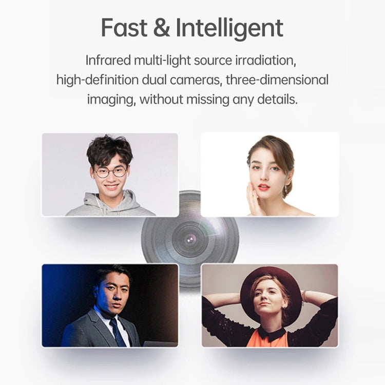 FA03 Intelligent Voice Prompt Face Recognition Fingerprint Attendance Machine(English with EU Plug) by buy2fix