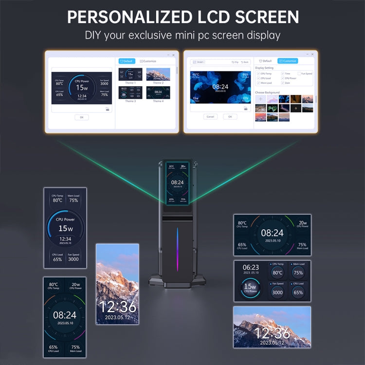 S1 Intel Alder Lake N150 WIFI 6+BT4.2 Office Home Mini PC Win11 DDR4 3200MHz, Spec: 8G+128G UK Plug by buy2fix