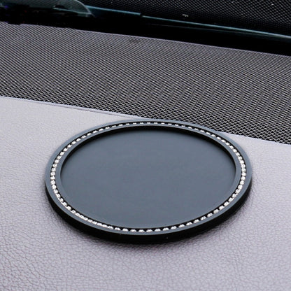 11cm Car Ornaments Anti-slip Mat High Temperature Resistant Perfume Base(Black) by buy2fix