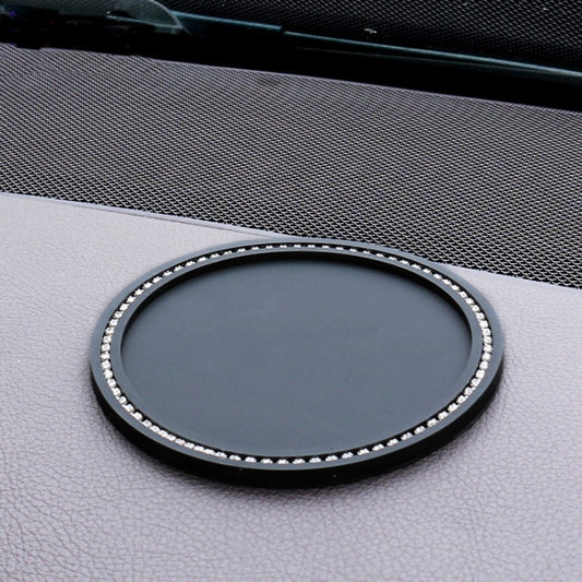 11cm Car Ornaments Anti-slip Mat High Temperature Resistant Perfume Base(Black) by buy2fix