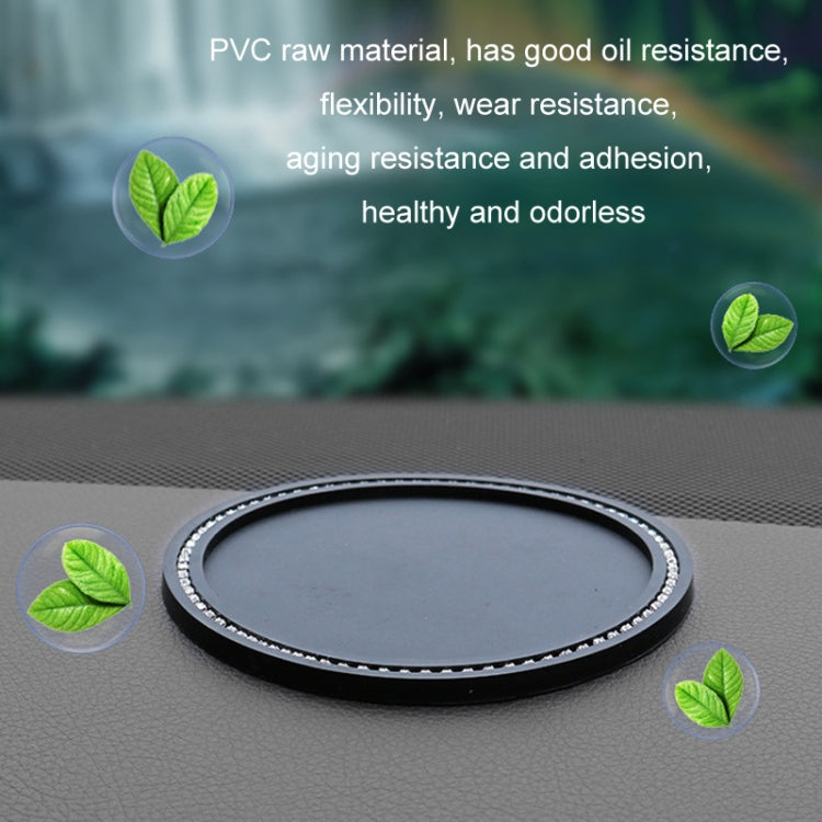 11cm Car Ornaments Anti-slip Mat High Temperature Resistant Perfume Base(Black) by buy2fix