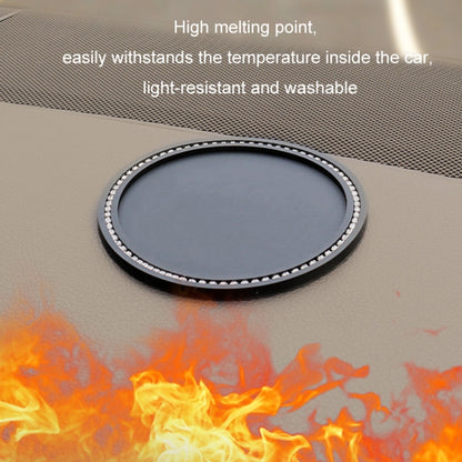 11cm Car Ornaments Anti-slip Mat High Temperature Resistant Perfume Base(Black) by buy2fix