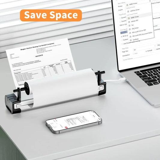 Phomemo M08F Printer Holder For A4 Rolls Thermal Paper - Others by Phomemo | Online Shopping UK | buy2fix