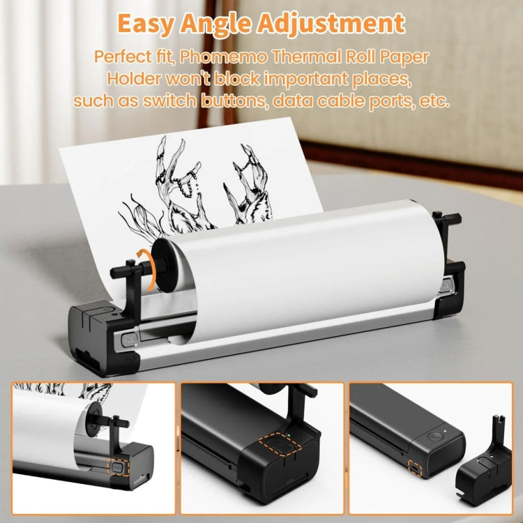Phomemo M08F Printer Holder For Letter Rolls Thermal Paper - Others by Phomemo | Online Shopping UK | buy2fix