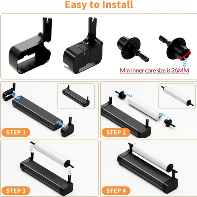 Phomemo M08F Printer Holder For Letter Rolls Thermal Paper - Others by Phomemo | Online Shopping UK | buy2fix