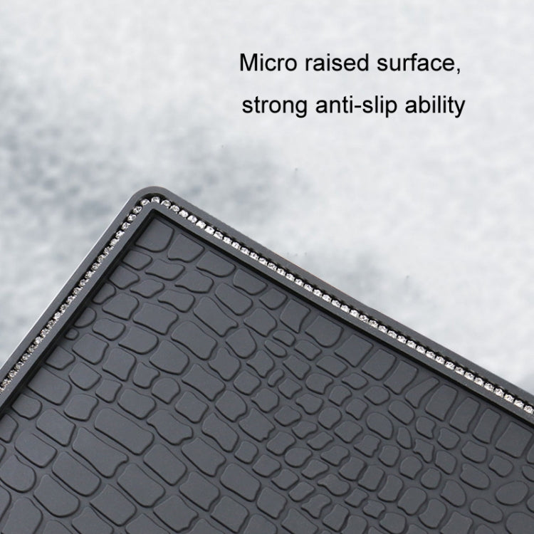 Car Storage Mat Anti-slip Mat for Mobile Phone Ornaments, Style: Without Diamond by buy2fix