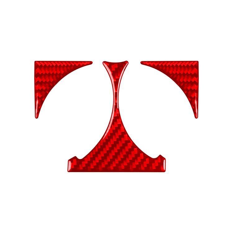 For Mercedes-Benz G-Class W463 3pcs /Set Rear Drain Cup Holder Sticker(Red) - Car Interior Mouldings by buy2fix | Online Shopping UK | buy2fix