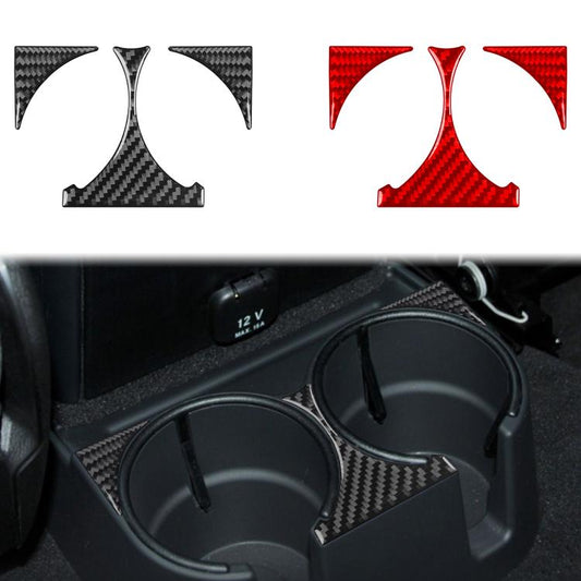 For Mercedes-Benz G-Class W463 3pcs /Set Rear Drain Cup Holder Sticker(Red) - Car Interior Mouldings by buy2fix | Online Shopping UK | buy2fix