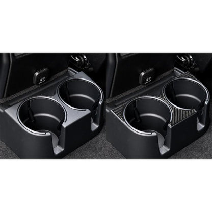 For Mercedes-Benz G-Class W463 3pcs /Set Rear Drain Cup Holder Sticker(Black) - Car Interior Mouldings by buy2fix | Online Shopping UK | buy2fix