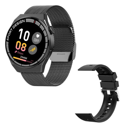 GT3Pro 1.28-Inch Health Monitoring Bluetooth Call Smart Watch With NFC, Color: Black Steel by buy2fix