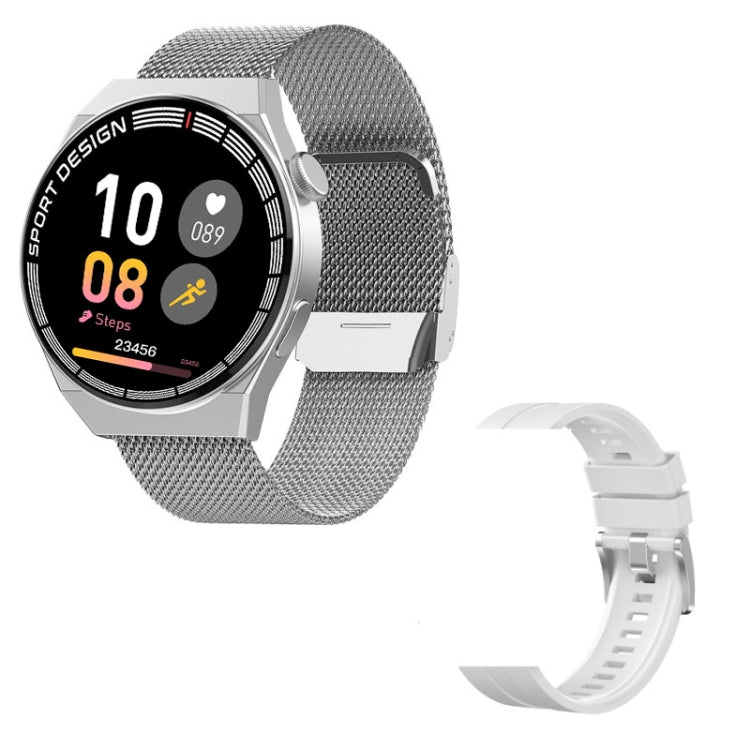 GT3Pro 1.28-Inch Health Monitoring Bluetooth Call Smart Watch With NFC, Color: Silver Steel by buy2fix