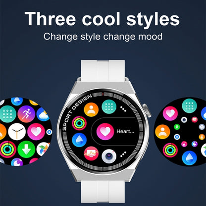 GT3Pro 1.28-Inch Health Monitoring Bluetooth Call Smart Watch With NFC, Color: Black Silicone - Smart Watches by buy2fix | Online Shopping UK | buy2fix