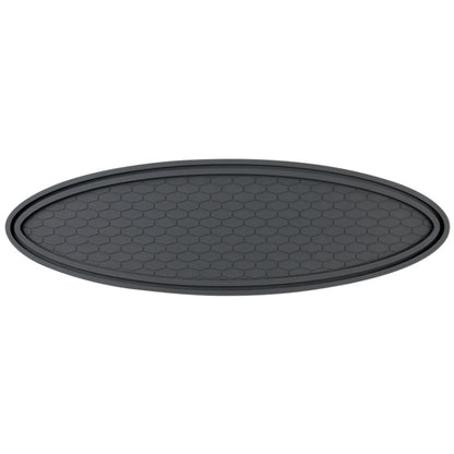 Car Center Console Ornaments Oval Anti-slip Mat, Style: Without Diamond by buy2fix